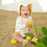 Lemon Print Long-Sleeve Rashguard Set | Petit Lem | Petit Lem | Jenni Kidz