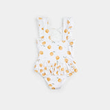 Lemon Print On Off-White One-Piece Swimsuit | Petit Lem | Petit Lem | Jenni Kidz