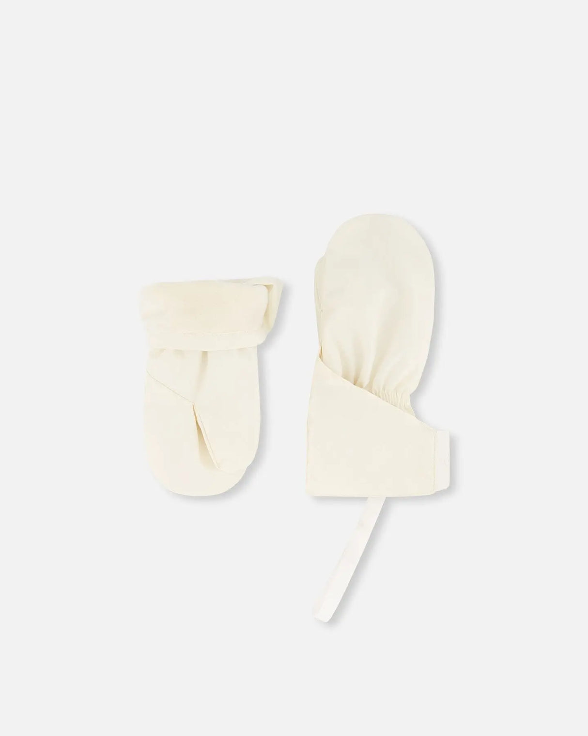Lined Baby Mittens White Asparagus | Deux par Deux | Jenni Kidz