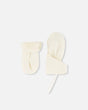 Lined Baby Mittens White Asparagus | Deux par Deux | Jenni Kidz