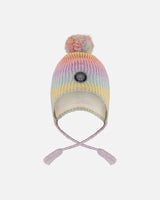 Lined Peruvian Knit Pompom Hat Multicolor | Deux par Deux | Jenni Kidz