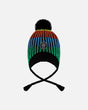 Lined Peruvian Knit Winter Hat With Pompom Multicolor | Deux par Deux | Jenni Kidz