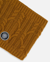 Lined Winter Neckwarmer Brown Sugar | Deux par Deux | Jenni Kidz