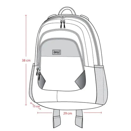 Little Kids Backpack Blue Gradient Dinosaur Print | Deux par Deux | Jenni Kidz