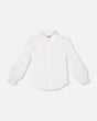 Long Sleeve Button Front Shirt Off White | Deux par Deux | Jenni Kidz