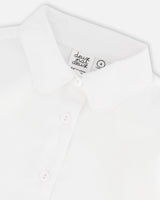 Long Sleeve Button Front Shirt Off White | Deux par Deux | Jenni Kidz