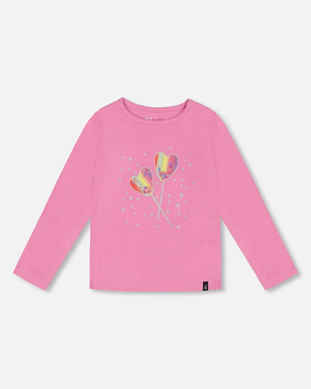 Long Sleeve T-Shirt Pink | Deux par Deux | Jenni Kidz