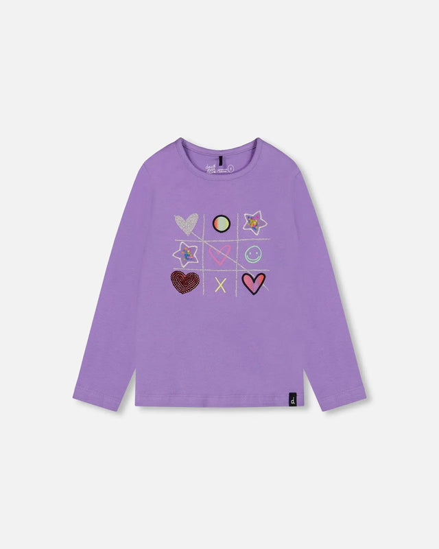 Long Sleeve T-Shirt Purple | Deux par Deux | Jenni Kidz