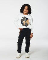 Long Sleeve T-Shirt With Print Off White | Deux par Deux | Jenni Kidz