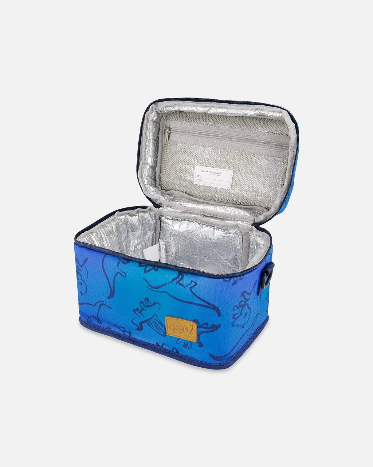 Lunch Box Blue Gradient Dinosaur Print | Deux par Deux | Jenni Kidz