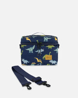 Lunch Box Navy Blue Printed Dinosaurs | Deux par Deux | Jenni Kidz