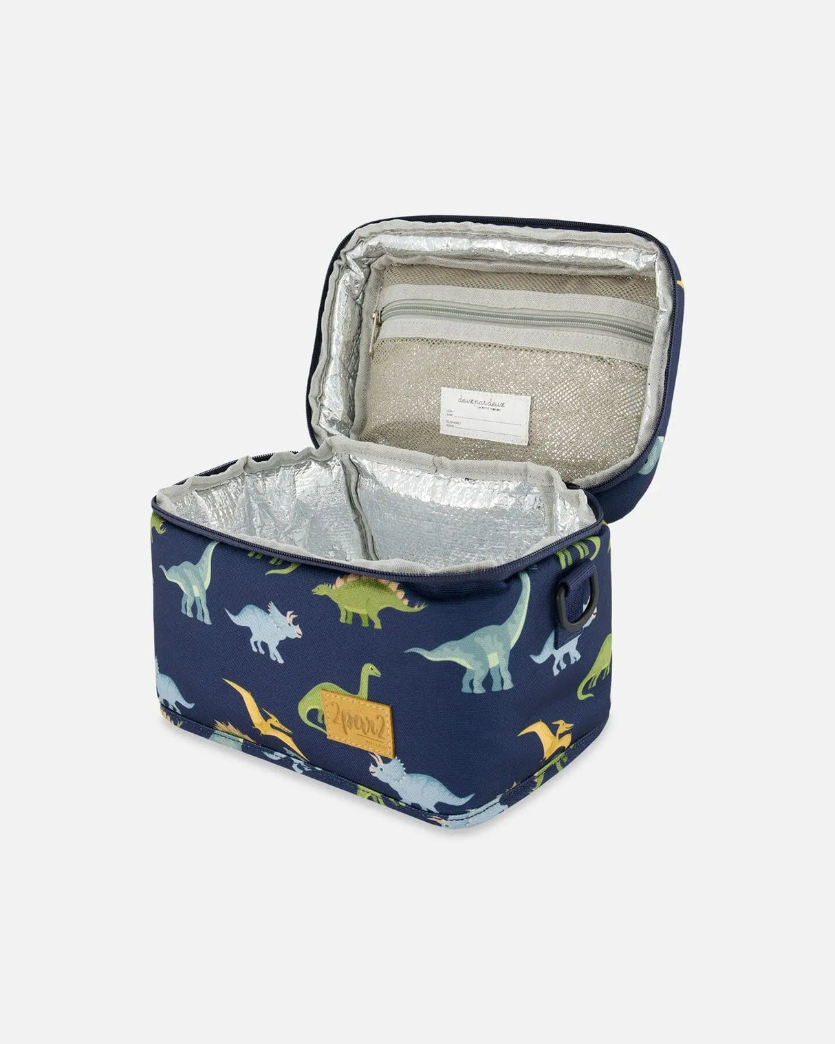 Lunch Box Navy Blue Printed Dinosaurs | Deux par Deux | Jenni Kidz