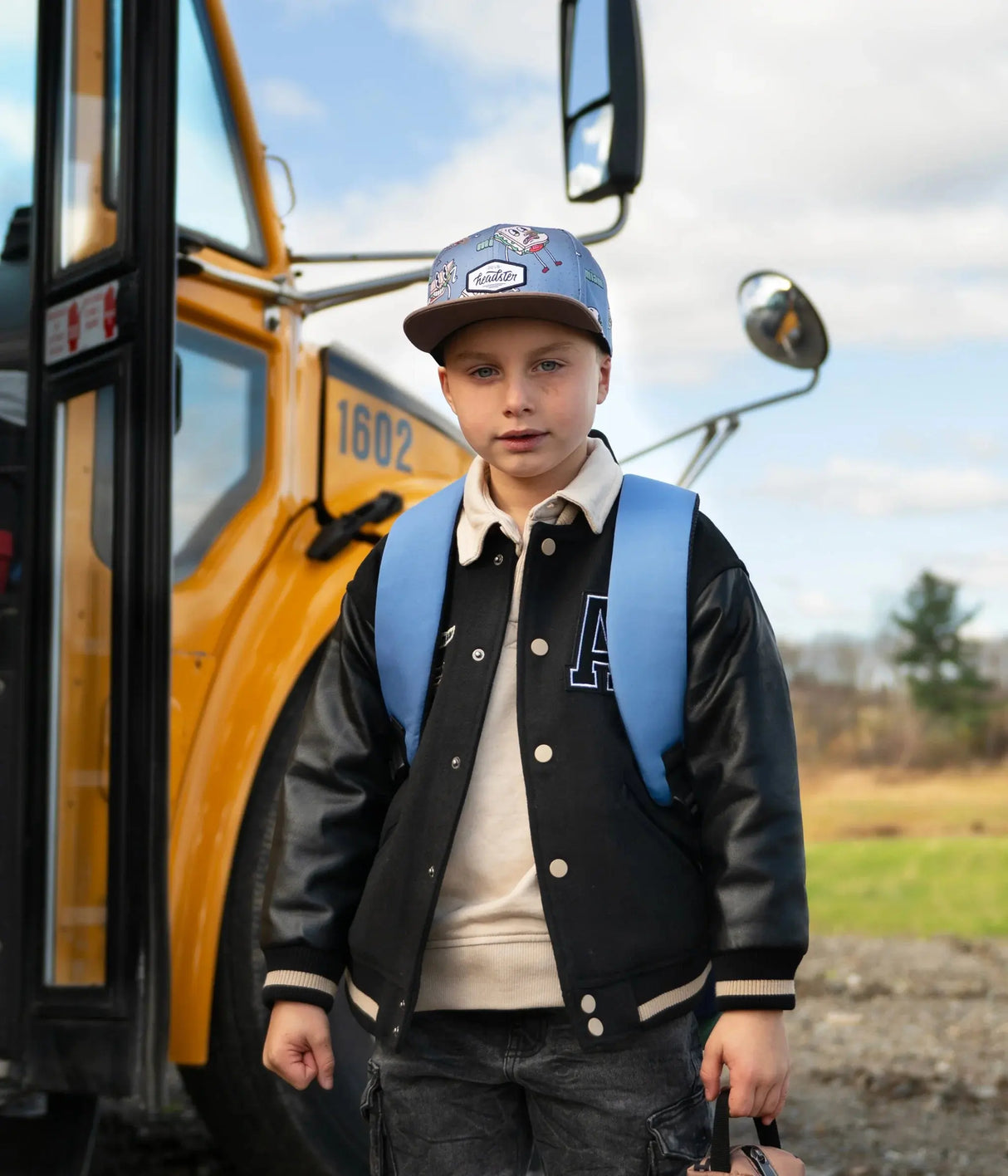 Lunchtime Snapback Hat - Blue | Headster | Headster | Jenni Kidz