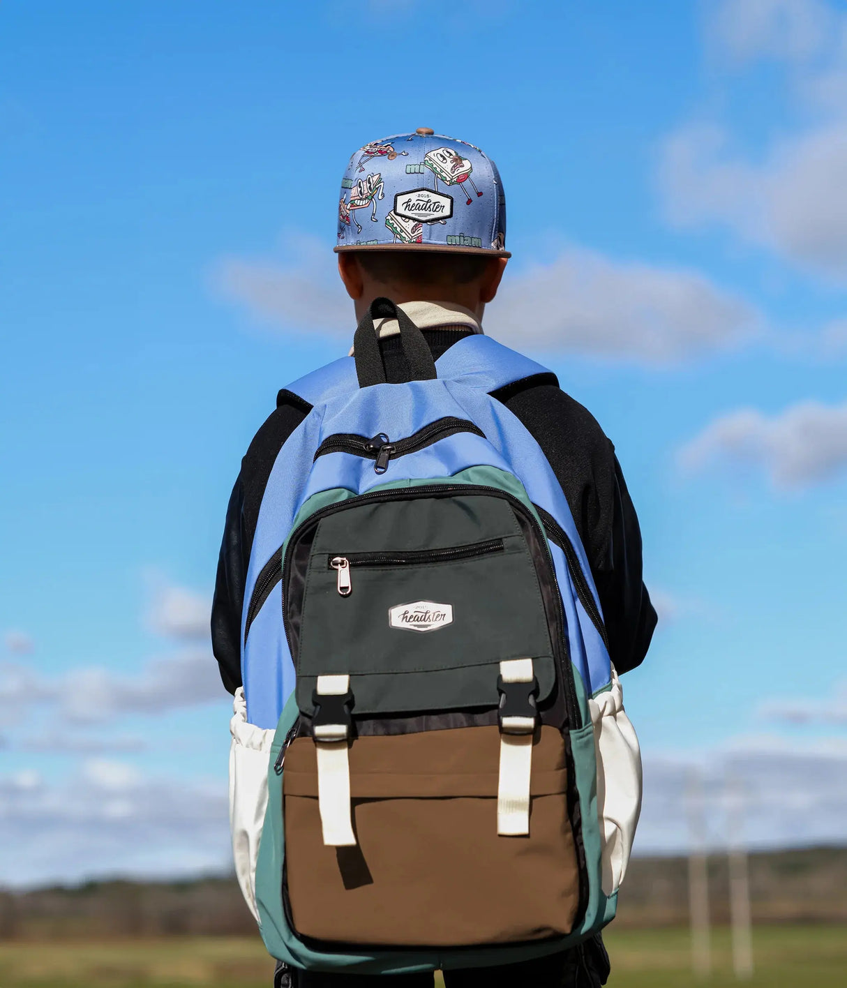 Lunchtime Snapback Hat - Blue | Headster | Headster | Jenni Kidz