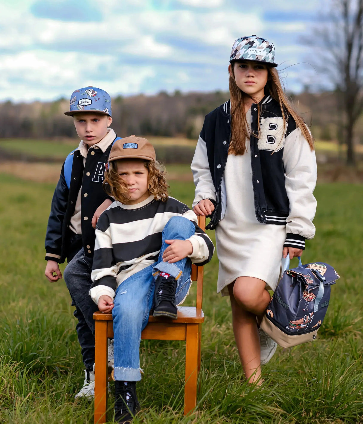 Lunchtime Snapback Hat - Blue | Headster | Headster | Jenni Kidz