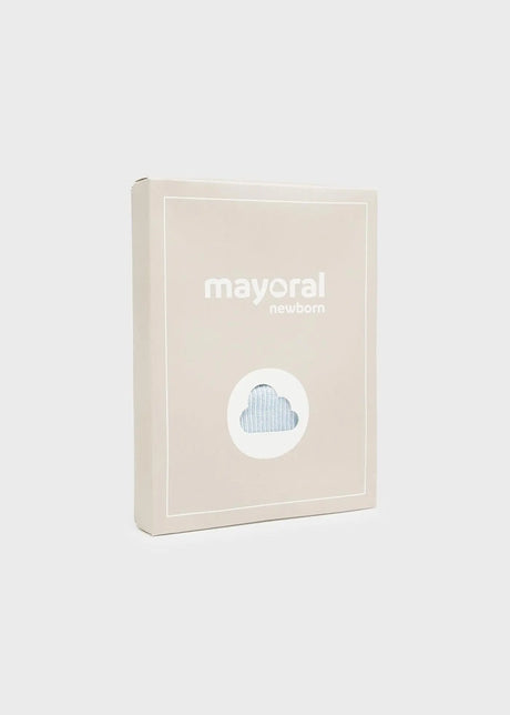 Packaging image for the newborn knit set.