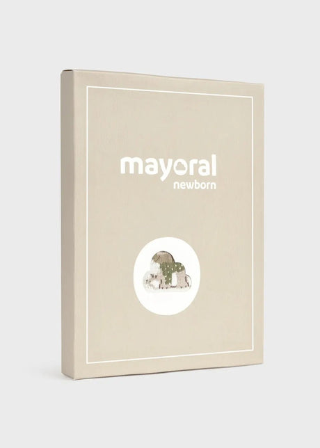 Gift-ready packaging for the newborn knit set.