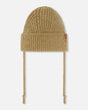 Mid-Season Knit Hat With Strings Taupe | Deux par Deux | Jenni Kidz