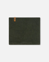 Mid-Season Knit Neckwarmer Forest Green | Deux par Deux | Jenni Kidz