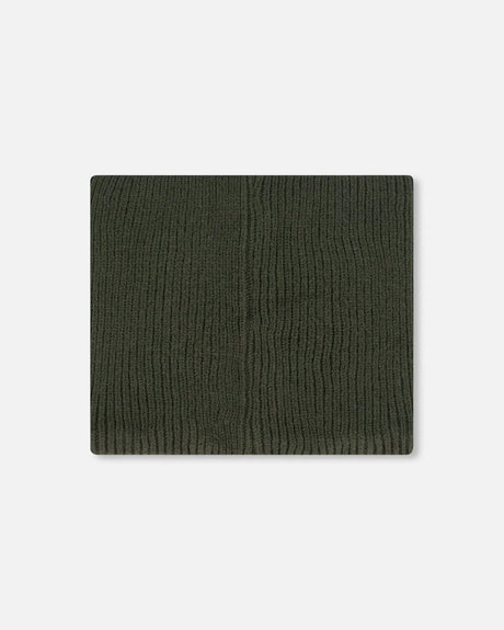 Mid-Season Knit Neckwarmer Forest Green | Deux par Deux | Jenni Kidz