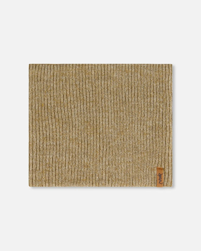 Mid-Season Knit Neckwarmer Taupe | Deux par Deux | Jenni Kidz