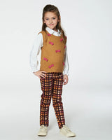 Milano Treggings Plaid Magenta And Brown | Deux par Deux | Jenni Kidz