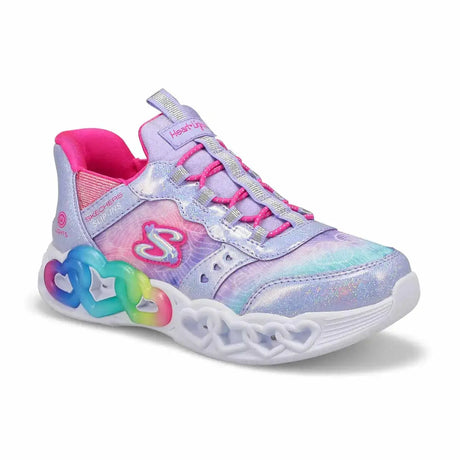 Youth Girls' Infinite Heart Lights - Lavender/Multi | Skechers | Skechers | Jenni Kidz