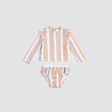 Multistripe Long-Sleeve Rashguard Swim Set | Miles The Label | Miles The Label | Jenni Kidz