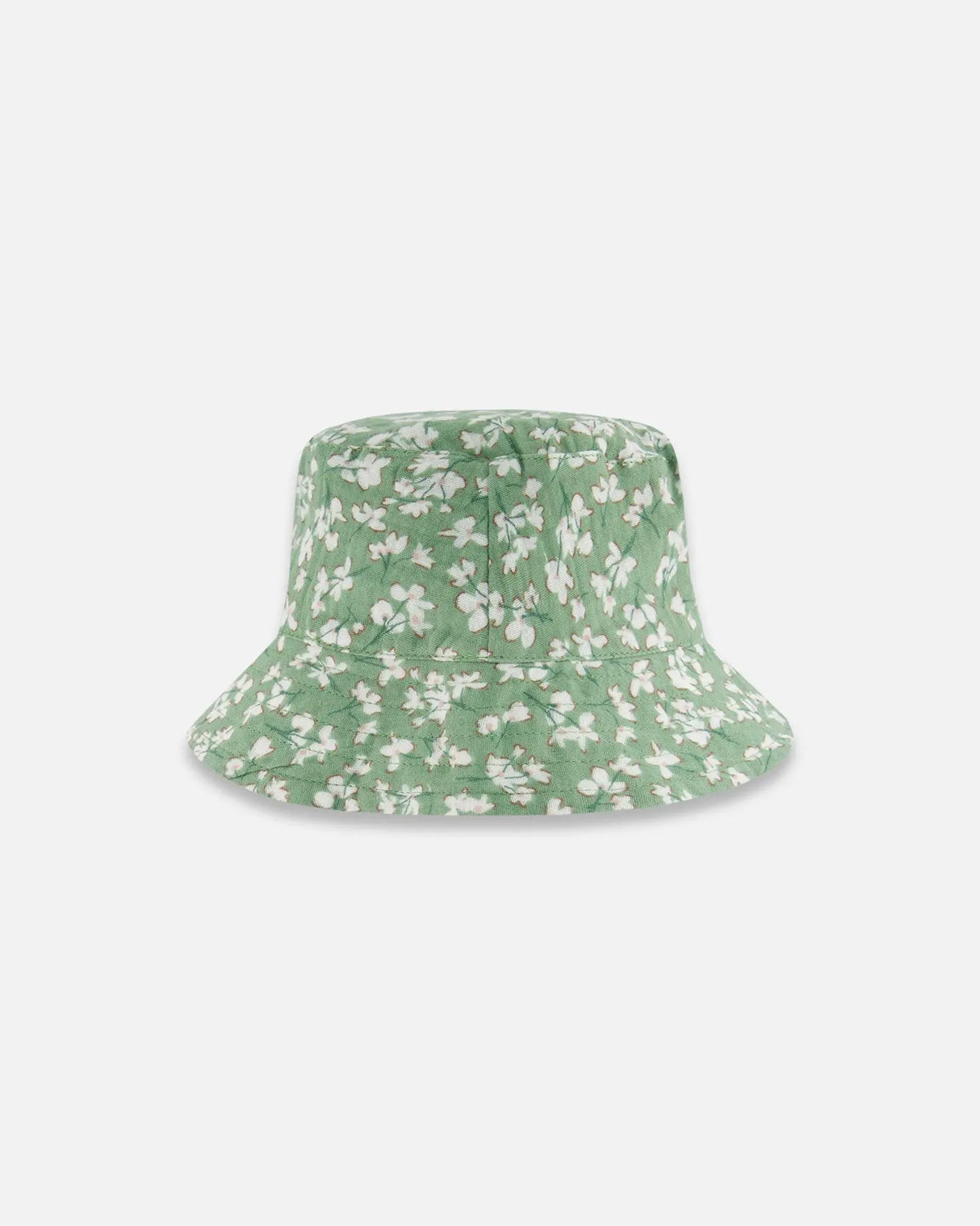 Muslin Bucket Hat Green Jasmine Flower Print | Deux par Deux | Jenni Kidz