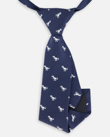 Neck Tie Navy Blue And Dino | Deux par Deux | Jenni Kidz
