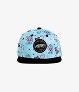 Normal is boring Snapback Hat - Bleached Aqua | Headster | Headster | Jenni Kidz