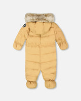 One Piece Baby Bear Face Snowsuit Doe Designed For Car Seat | Deux par Deux | Jenni Kidz