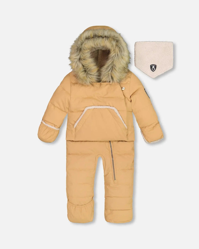 One Piece Baby Hooded Snowsuit Doe Designed For Car Seat | Deux par Deux | Jenni Kidz