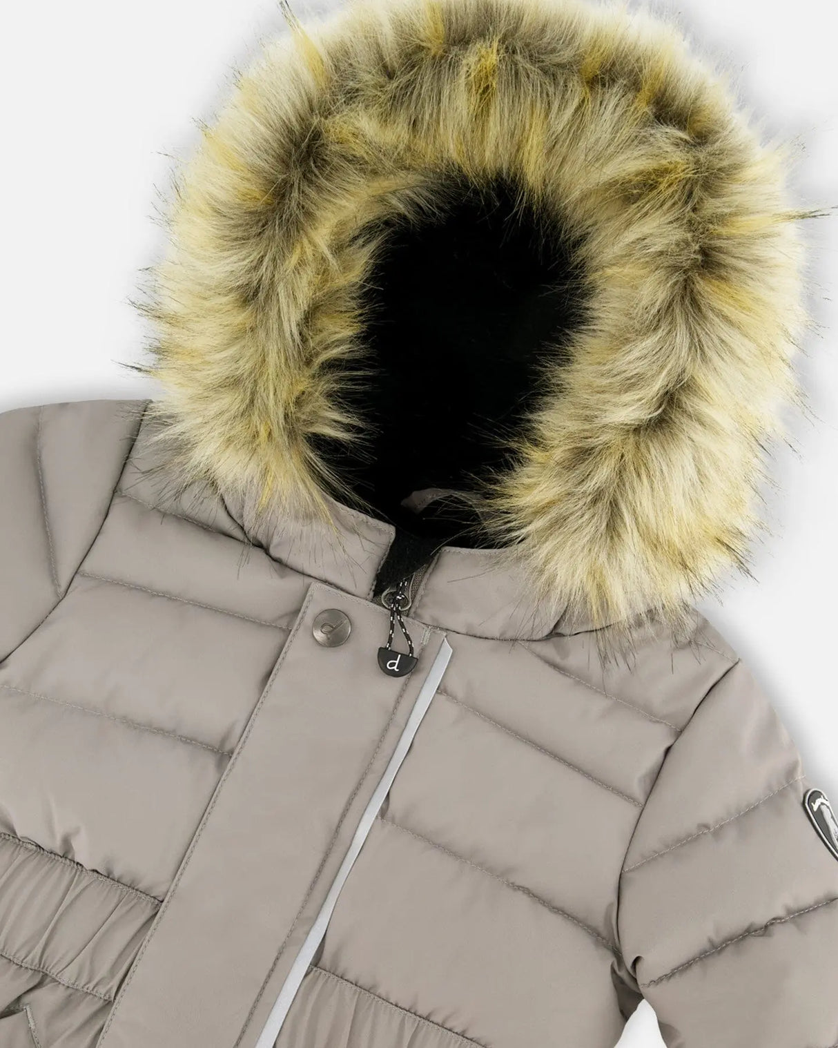 One-Piece Baby Original Puffy Snowsuit Gray | Deux par Deux | Jenni Kidz
