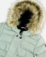 One-Piece Baby Original Puffy Snowsuit Sage Green | Deux par Deux | Jenni Kidz