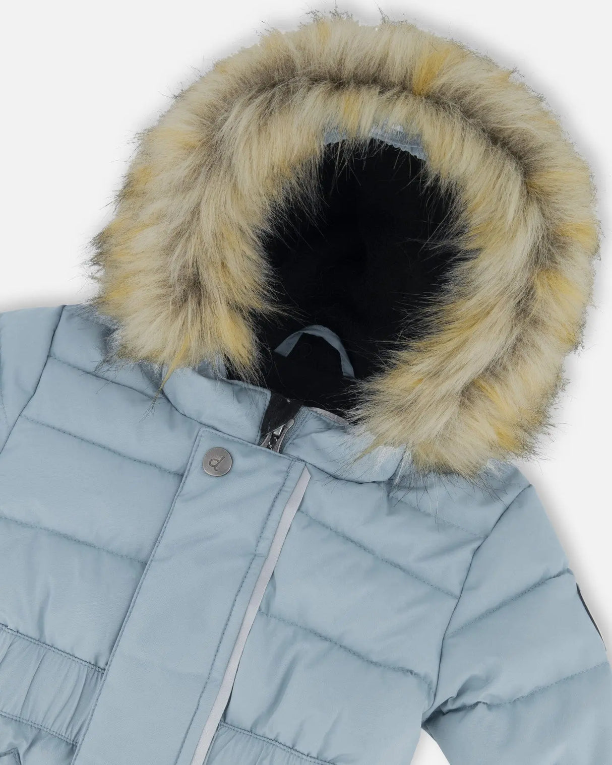 One Piece Baby Snowsuit Ash Blue | Deux par Deux | Jenni Kidz