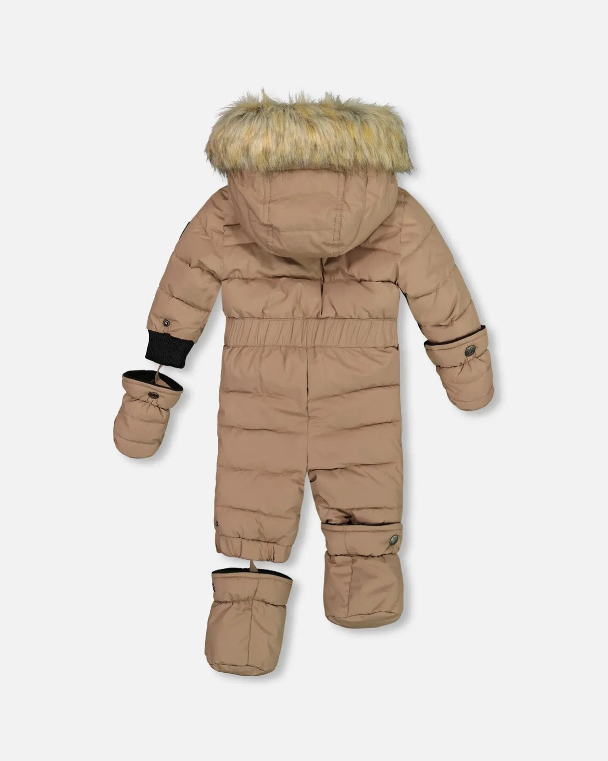 One Piece Baby Snowsuit Coffee | Deux par Deux | Jenni Kidz