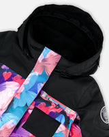 One-Piece Play Snowsuit Black Butterfly Print | Deux par Deux | Jenni Kidz