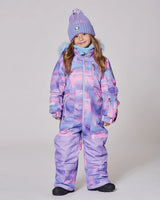 One-Piece Play Snowsuit Purple Geo | Deux par Deux | Jenni Kidz