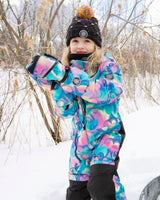 One-Piece Play Snowsuit Rainbow Heart Print | Deux par Deux | Jenni Kidz