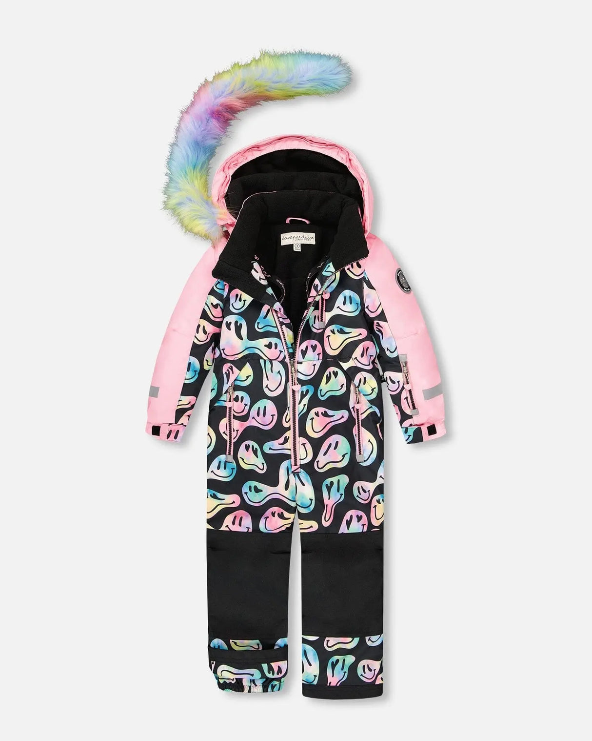 One-Piece Play Snowsuit Smiley Face Girl | Deux par Deux | Jenni Kidz