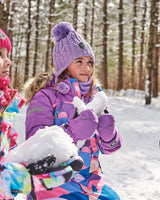 One Piece Snowsuit Mauve Printed Landscape | Deux par Deux | Jenni Kidz