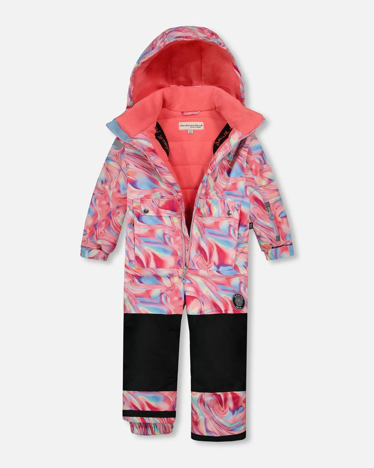 One Piece Snowsuit Printed Marble | Deux par Deux | Jenni Kidz