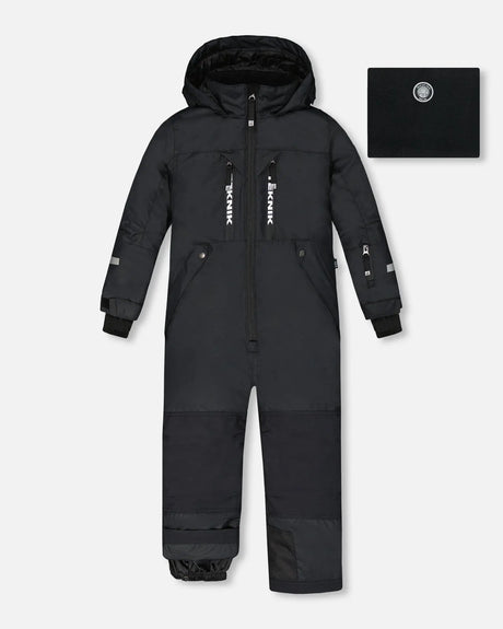 One Piece TEKNIK Snowsuit Black | Deux par Deux | Jenni Kidz