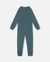 One Piece Thermal Underwear Pine Green | Deux par Deux | Jenni Kidz