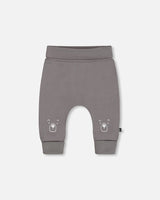 Organic Cotton Evolutive Pant Dark Gray | Deux par Deux | Jenni Kidz