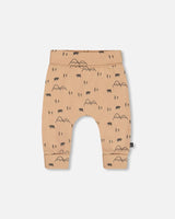 Organic Cotton Evolutive Pant Sand Printed Mountains | Deux par Deux | Jenni Kidz