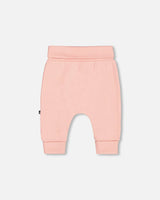 Organic Cotton Evolutive Pant With Print Light Pink | Deux par Deux | Jenni Kidz