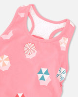 Organic Cotton Gathered Tank Top Bubble Gum Pink | Deux par Deux | Jenni Kidz