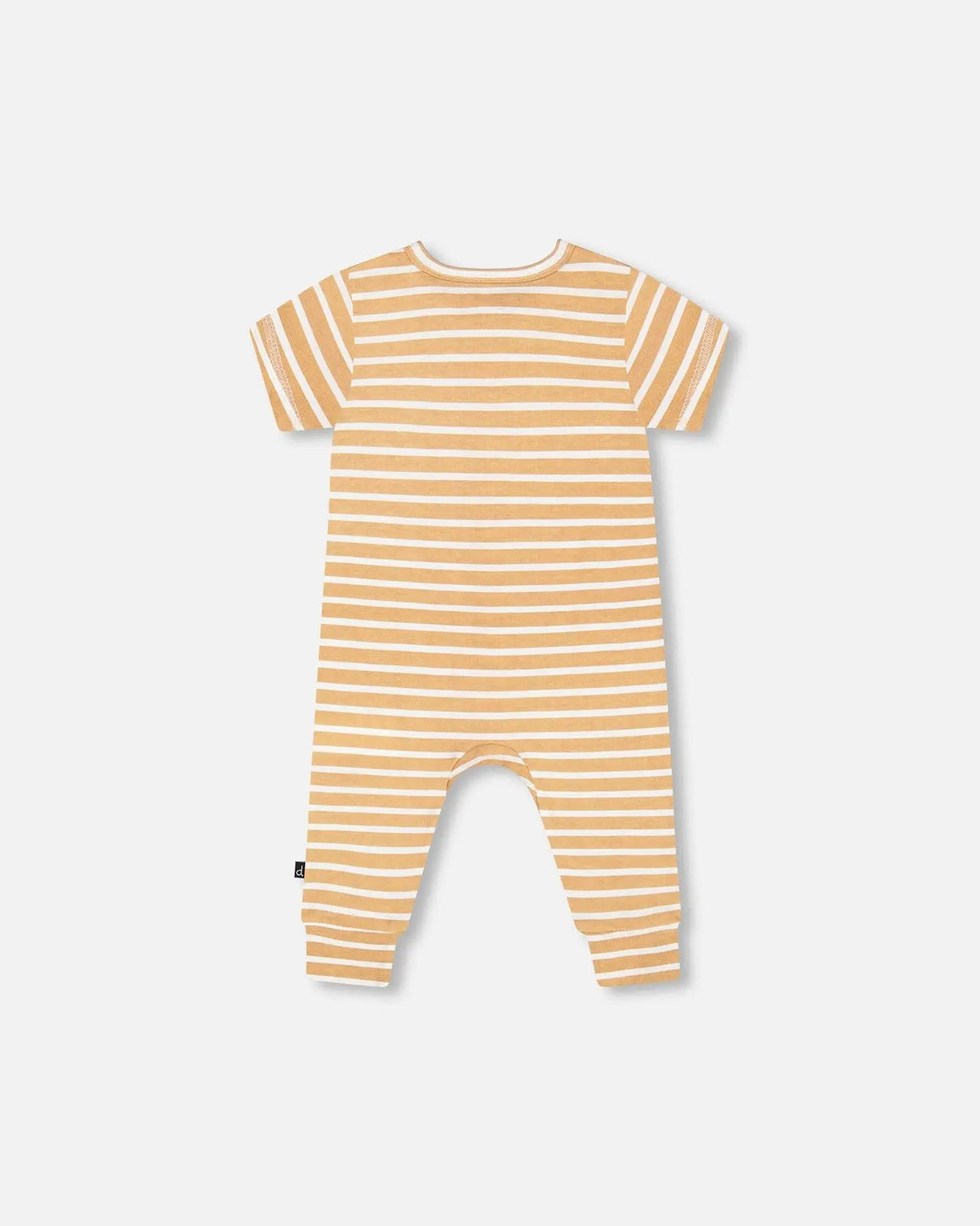 Organic Cotton Jumpsuit Sand Stripe | Deux par Deux | Jenni Kidz